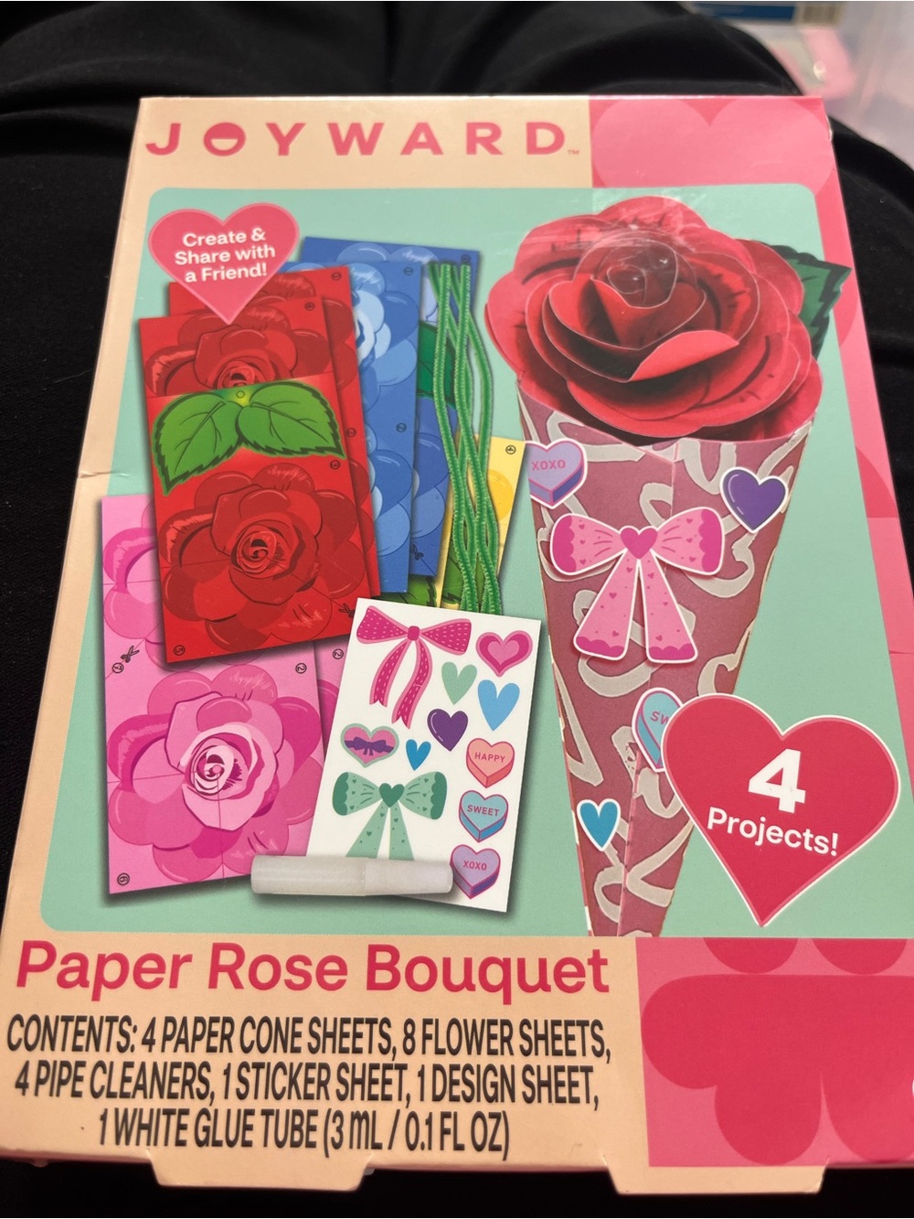 Paper Rose Bouquet Kit - Pink & Red